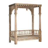 Indian Hand Carved Solid Wood Daybed D7
